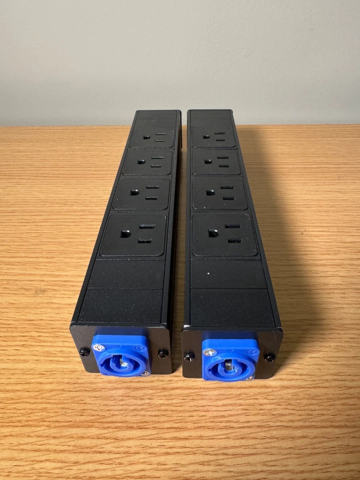Neutrik Compatible PowerCon a 5-15 Edison Power Strip Distro Quad Box Extensión Foto 2 de 4