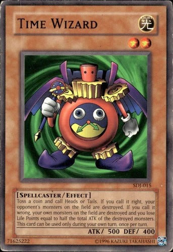 Time Wizard - SDJ-015 - Common - Unlimited Edition - YuGiOh LP - Picture 1 of 4