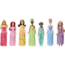 Disney Princess Fashion Doll 7pk with Accessories, Story Sparkle Princess,