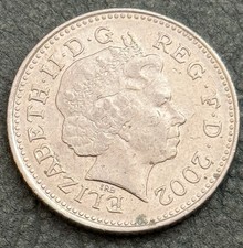 CIRCULATED COIN / 2002 UNITED KINGDOM / TEN PENCE