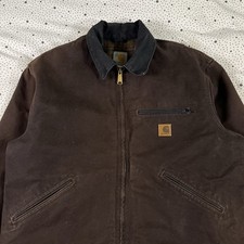 00s XL carhartt デトロイト ジャケット J97 DKB ブラウン 古着 00s USA製 Carhartt DKB ダーク ブラウン ダック 防寒
