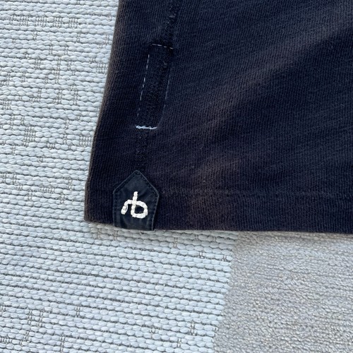 Rag & Bone Henley Shirt Mens XL Black Short Sleeve Cotton - Picture 9 of 12