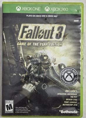 Fallout 3 - Game of the Year Edition (Microsoft Xbox 360, 2009).