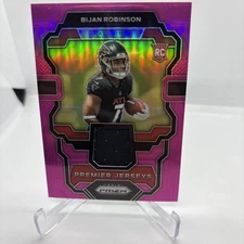 2023 Panini Prizm - Premier Jerseys Bijan Robinson #PJ-BR Pink Prizm (MEM, RC)