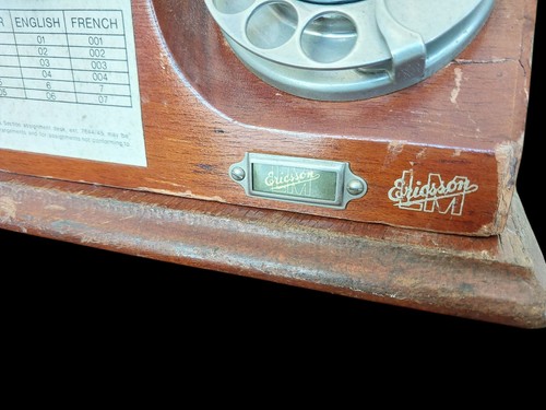 ANTIKES SEHR SELTENES ERICSSON SCHALTTAFELTELEFON AUS HOLZ - Bild 13 von 21