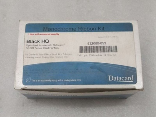 532000-053 BLACK MONOCHROME HQ RIBBON DATACARD ENTRUST FOR SD & AMP SP PRINTERS - 第 1/5 張圖片