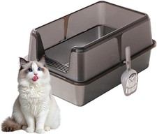 Edelstahl Katzenklo, Große Katzentoilette, X...