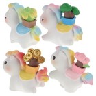  4 Pcs Resin Animals Miniature Micro Landscape Decor Crafted Horse Figurine