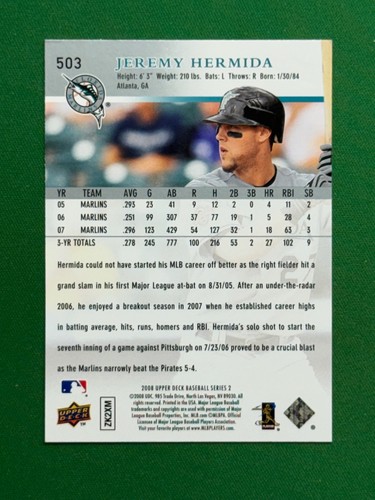 2008 Upper Deck Series Two Baseball #401 - 600 PICK YOUR CARD COMPLETE YOUR SET - Picture 206 of 400