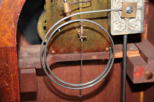 Antique JUNGHANS Mantle Clock Made in Germany - Picture 15 of 24