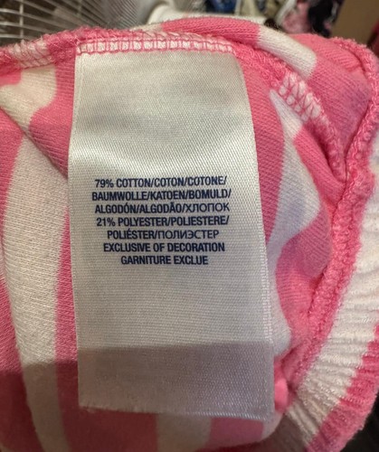 Ralph Lauren accappatoio spugna bambina cappuccio 8-10 anni rosa righe spiaggia nuoto - Foto 5 di 9