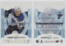 2023-24 Upper Deck Artifacts 2022-23 Update Clear Cut Rookies Nikita Alexandrov