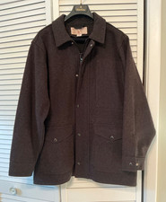 Vintage Filson Mile Marker Black Wool Jacket Men’s Large Made in USA