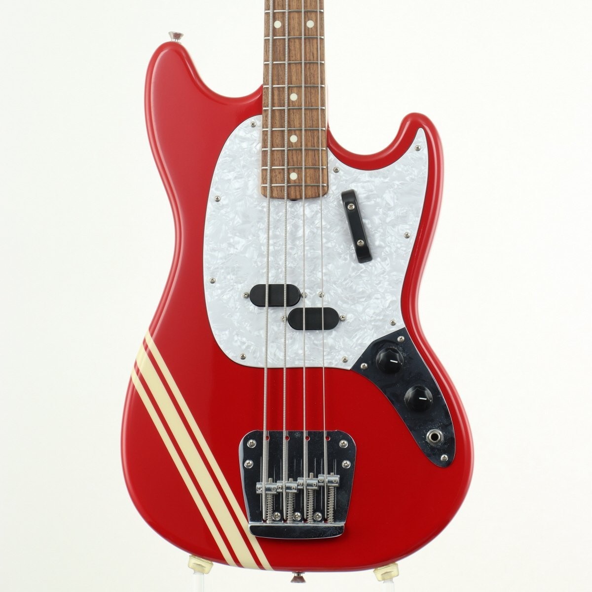美品 Fender Japan mustang bass Fender Japan Mustang Bass MB-SD/CO Torino Red/ Yellow White