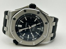 Audemars Piguet Royal Oak Men's Black Watch - 15710ST.OO.A002CA.01. Full set. 15