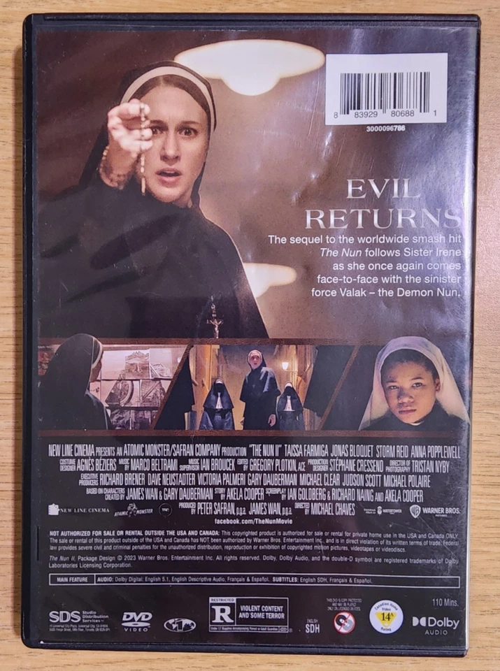 The Nun (DVD, 2018) Taissa Farmiga, Demián Bichir – The Conjuring Universe — 第 2/2 张图片