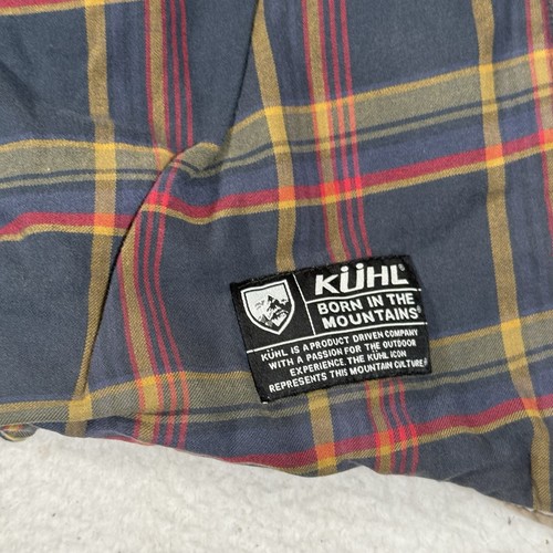 Kuhl Jacket Mens Large Khaki Tan Generatr Flannel Lined Canvas Snap Pocket Chore - Picture 9 of 14