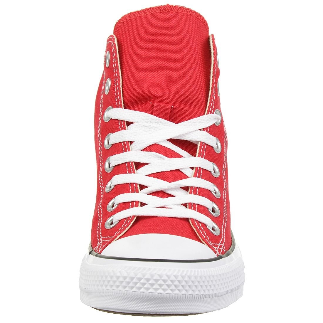 Womens Red High Top Lace Up Fabric Sneakers All Star x9622