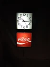 Vintage 1977 Coca-Cola Light Up Advertising Wall Clock Rare Illuminated Design