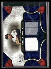 Carlos Correa 2025 Topps Tier One #T1R-CCO Blue Dual /99 Minnesota Twins