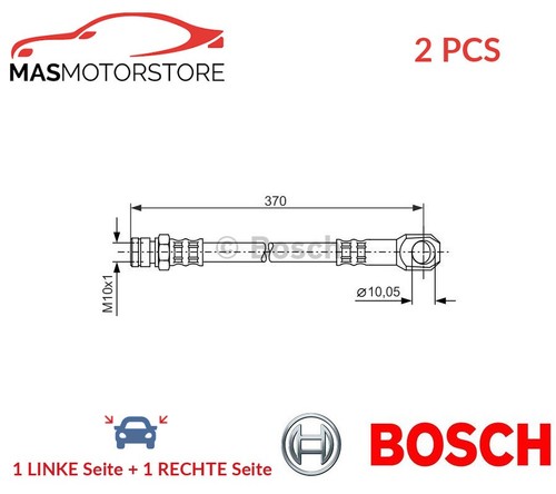 BREMSSCHLAUCH BREMSLEITUNG PAAR VORNE BOSCH 1 987 481 094 2PCS P NEU