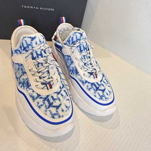 Tommy Hilfiger TW Ferizi Sneakers – Medium Blue Tie-Dye – Women’s 9.5M – New - Picture 3 of 24