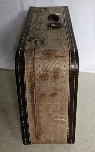 Vintage Noton Suitcase Large Sized Original 1940's Handmade Canberra Australia  - Picture 6 of 18