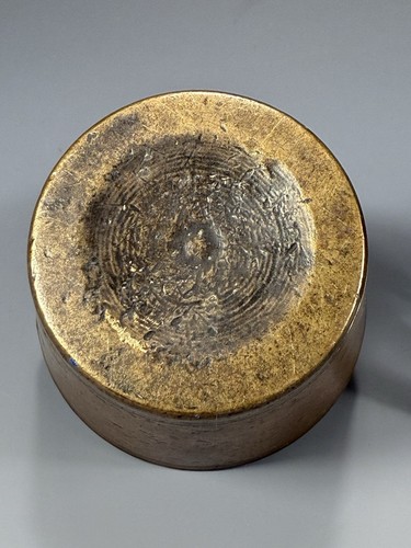 Lot of 2 European Apothecary brass Nesting cup Weights ca. 19th century - Picture 10 of 14