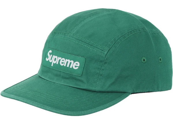 Taille OS   Casquette de camp en sergé chino lavé suprême (FW24) verte (FW24) verte 