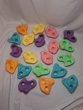 20 Rock Climbing Wall Holds - Footholds Grips - Kids Indoor Outdoor