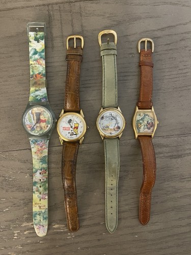 Winnie The Pooh Watch Lot Disney Store Limited Edition Vintage Lot Of 4