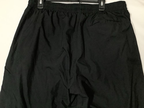 Nike Black Track Pants XXL Windbreaker Baggy Lined Y2K Ankle Zip Vintage 90’s - Picture 7 of 15