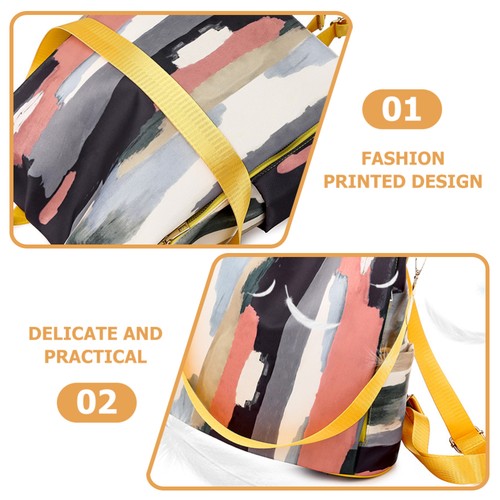 Nylon School Bag Stylish Backpack for Women Student - Picture 9 of 12