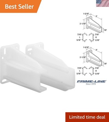 R 7227 Rear Drawer Track Plates - Durable Plastic, Easy Install, 75 lbs Capacity