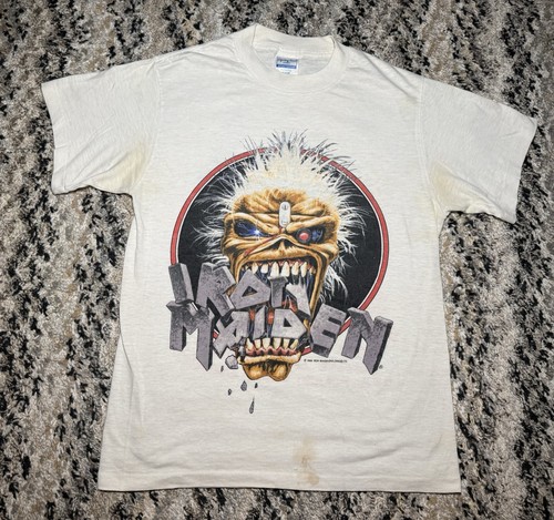 Vintage Iron Maiden Konzert T-Shirt Seventh Son World Tour Band 1988 80er Small