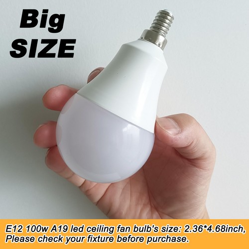 E12 A19 A60 LED Ceiling Fan Light Bulbs 100w Equivalent 2700K Warm White,E12 ... - Picture 5 of 7