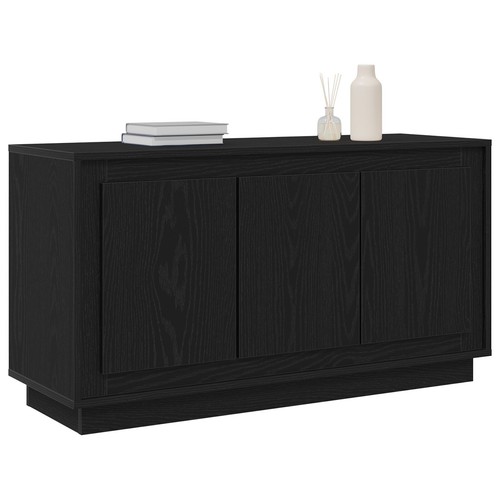 Aparador Negro de Roble 102x35x55 cm Madera Compuesta vidaXL - Imagen 3 de 12