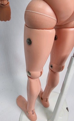 Vintage Action Man Black Flock Eagle Eyes New Gripping Hands Palitoy Original - Picture 13 of 16