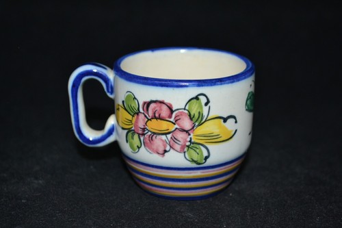 Small Demitasse Teacup and Saucer Handpainted Italy - Picture 6 of 9