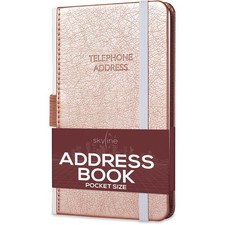 Skyline Address Book – Mini Telephone Contact Book with Password Log for Purs...