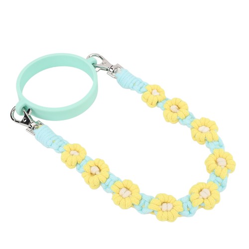 Water Bottle Strap Exquisite Cute Flower Hand Woven Lightweight Water Bottle - Picture 7 of 22
