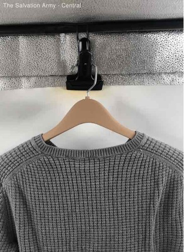 Armani Exchange Mens Gray Long Sleeve Crew Neck Pullover Sweater Size Medium - Picture 6 of 6