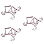  Set of 3 Vorhangstangen Halterungen Vorhangstangenhalterungen Vorhanghalterung