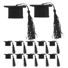  12 Pcs Graduation Caps Bottle Topper Bachelor's Hat Decoration Bouquets