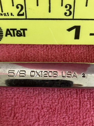 Snap-on OXI20B 5/8" 12-Point SAE Flank Drive Midget Stubby Combination Wrench - Picture 4 of 4