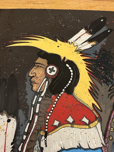 Kevin Red Star Crow Dancers at Midnight Serigraph Live Signature & Numbered - Bild 7 von 16