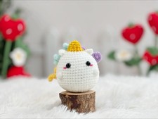Handmade Crochet Unicorn, Cute Fantasy Plush Toy, Amigurumi Doll, Unique Gifts