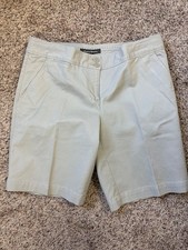 TOMMY BAHAMA WOMEN'S KHAKI FLAT FRONT CHINO SHORTS SZ 4