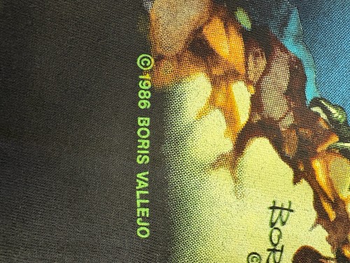 Vintage Rare XL Boris Vallejo Conan The Barbarian 1986 Shirt Single Stitch - Bild 11 von 16