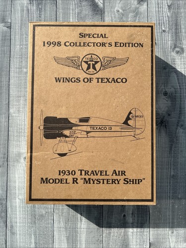 1:43 ERTL 1930 TRAVEL AIR MODEL R “MYSTERY SHIP” WINGS OF TEXACO DIECAST MODEL - Picture 20 of 24